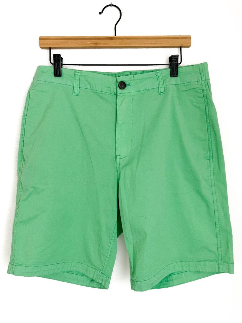 Bonobos Washed Chino Shorts Medium Green 9" Inseam
